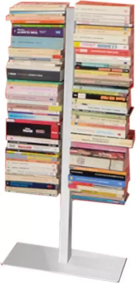 Radius Booksbaum dubbel boekenrek wit Hoogte 91 cm