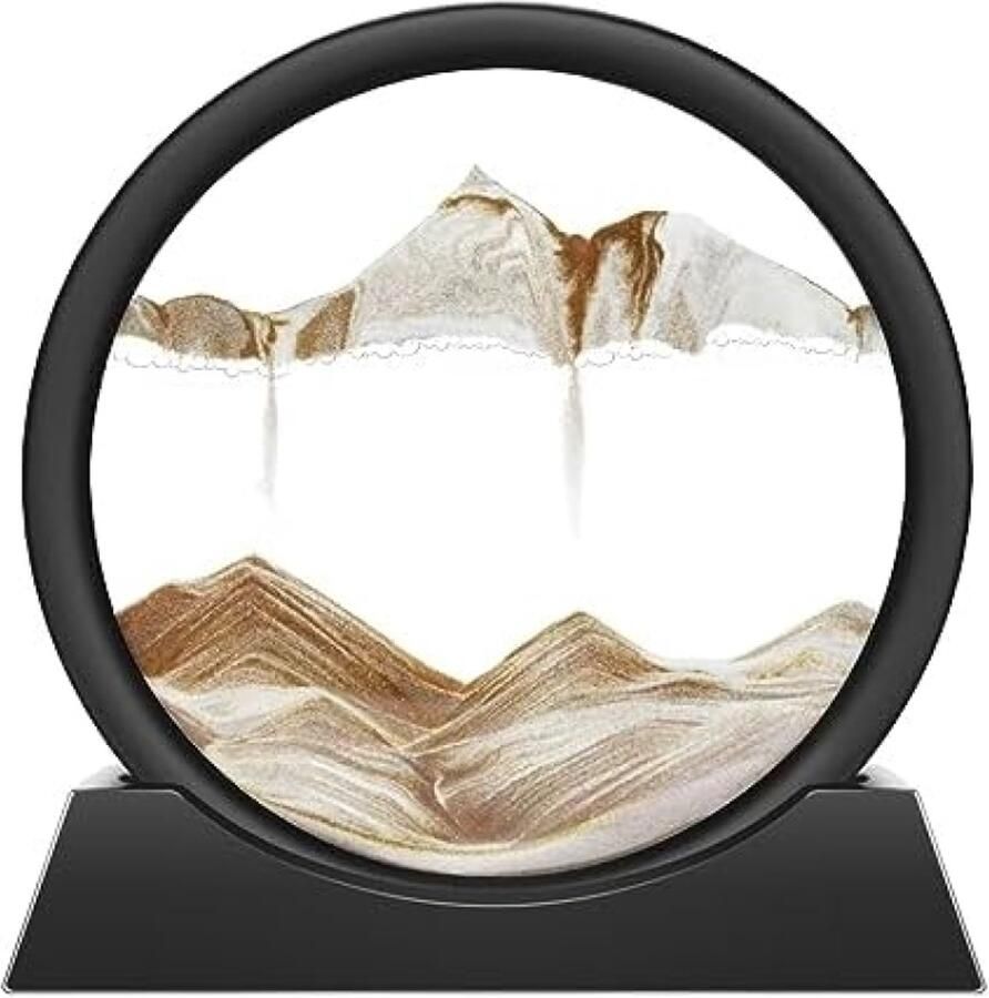 RALA 3D zandcape zandafbeeldingen om te draaien in de diepzee vloeiend zandschilderij geschenken zandloper decoratie esthetisch voor kantoor woonkamer bureau