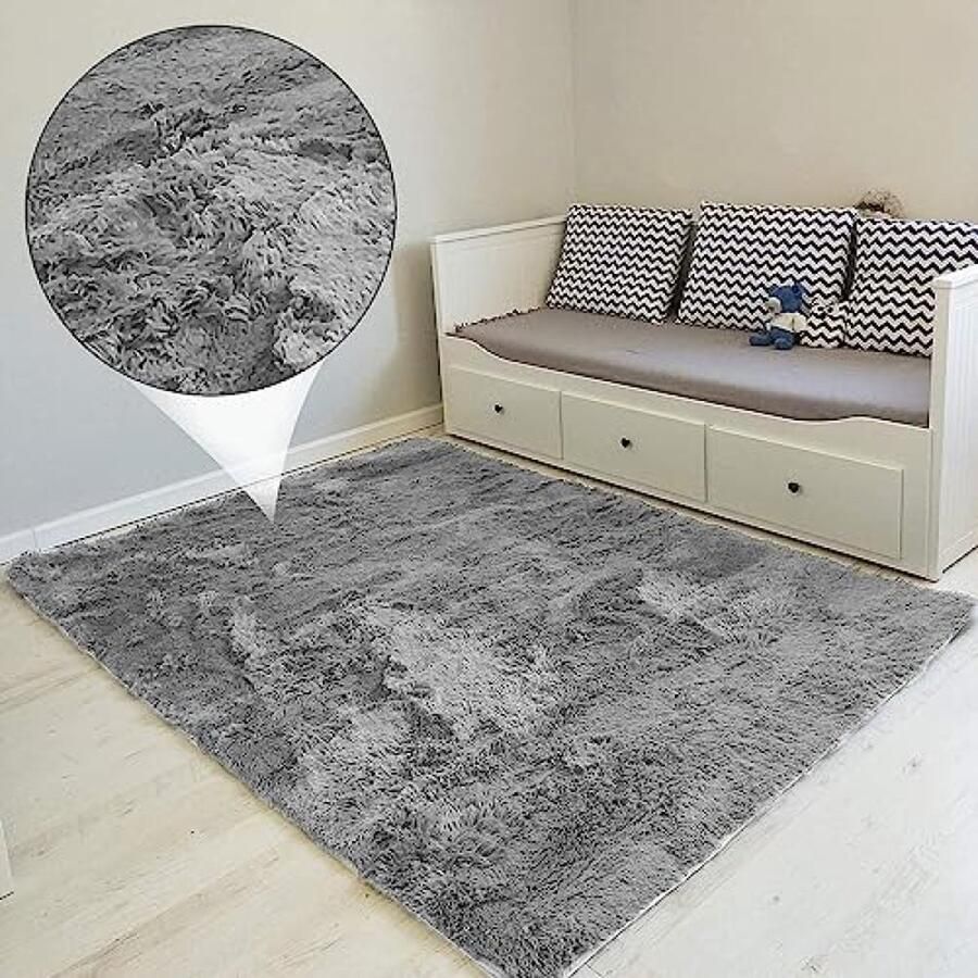 RALA Hoogpolig tapijt woonkamertapijt hoogpolig 200 x 300 cm tapijten voor woonkamers pluizig hoogpolig slaapkamers nachtkastjes buitentapijt
