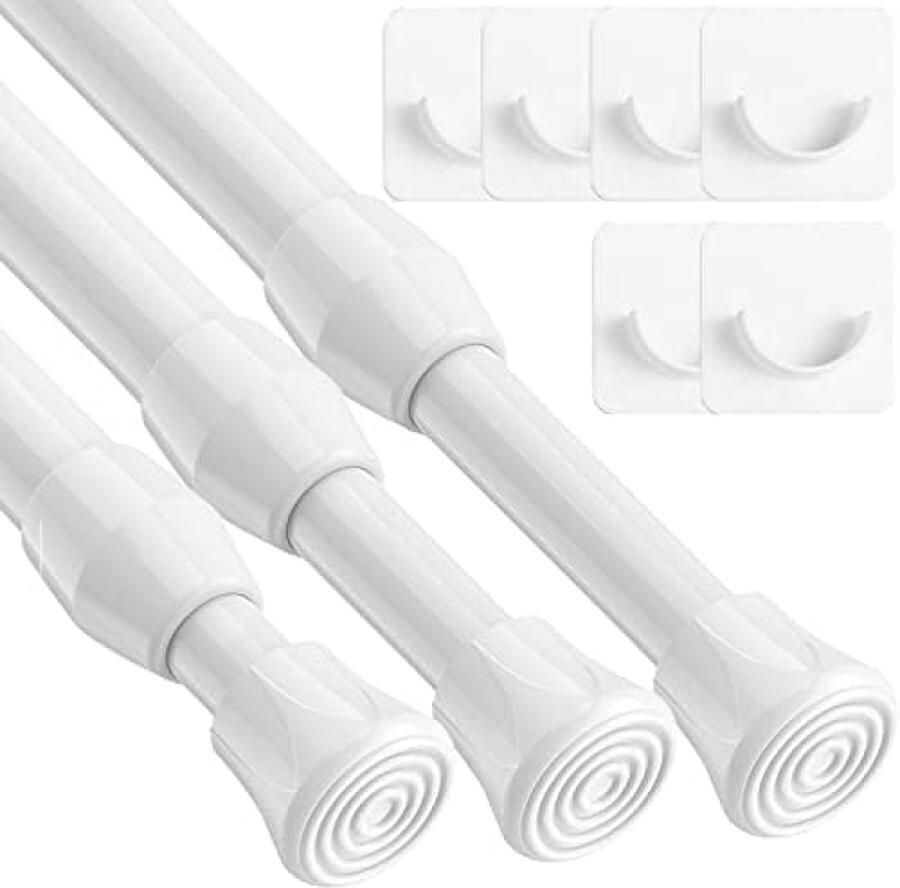 RALA Telescopische Stang Gordijnstangen zonder Boren voor Cupboards 30 tot 50 cm