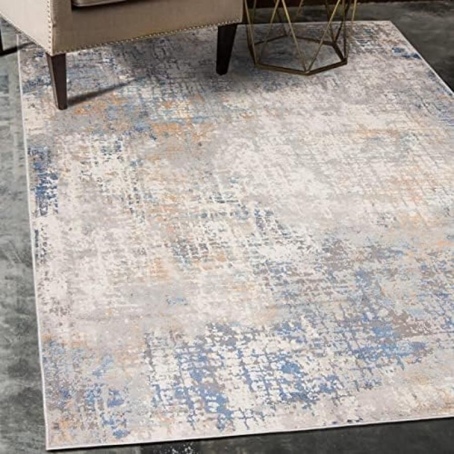 RALA Vloerkleed Abstract Vintage Tapijt Kortstondig Pooltje Tapijten Modern Tapijt Woonkamer Slaapkamer Eetkamer OEKO-TEX Carpet Rug 200x300 cm