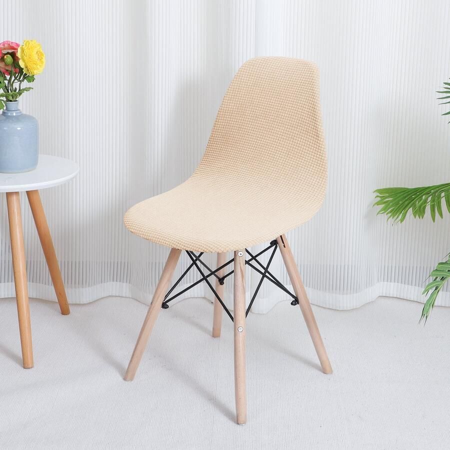 Ralfos Stoelhoes Waterafstotend Zalmbeige Scandinavische Kuipstoel Verkrijgbaar per stuk Set van 4 6 en 8 Volumekorting Hoes Scandinavisch Beschermend Luxe en Chic Zacht Duurzame oplossing Woonkamer upgrade Stijlvol Wonen