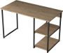 Rani Industriële bureau metaal design 120x74x60cm Houten bureaus Home Student Werk Bruin Industrieel - Thumbnail 2