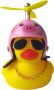 RANO NORA Badeendje decoratie Roze varken helm badspeeltjes bad eend speelgoed kind kinderen accessoires fiets auto badeendjes cadeau badkamer accessoires badkamermeubel jongen meisje - Thumbnail 2