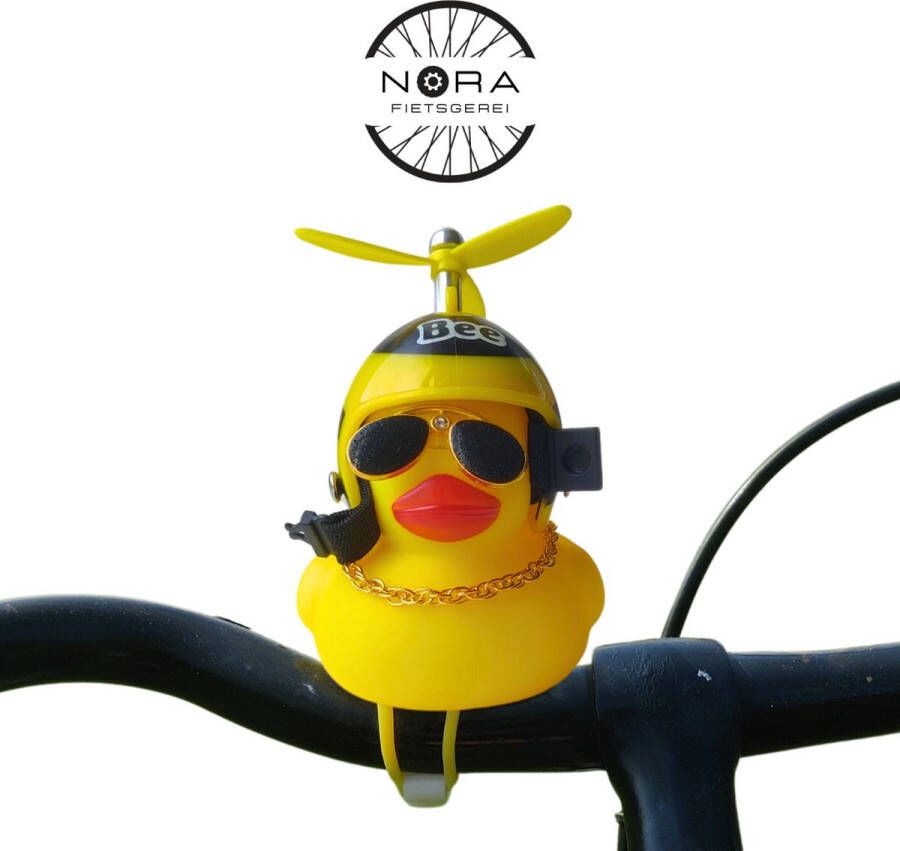 RANO NORA Badeendje decoratie Bij helm -badspeeltjes bad eend speelgoed kind kinderen accessoires fiets auto badeendjes cadeau badkamer accessoires badkamermeubel jongen meisje