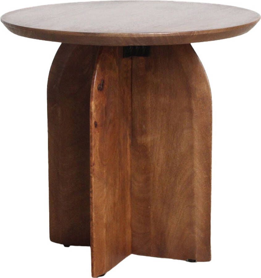 Raw Materials Bijzettafel Bullnose 50 cm Bruin