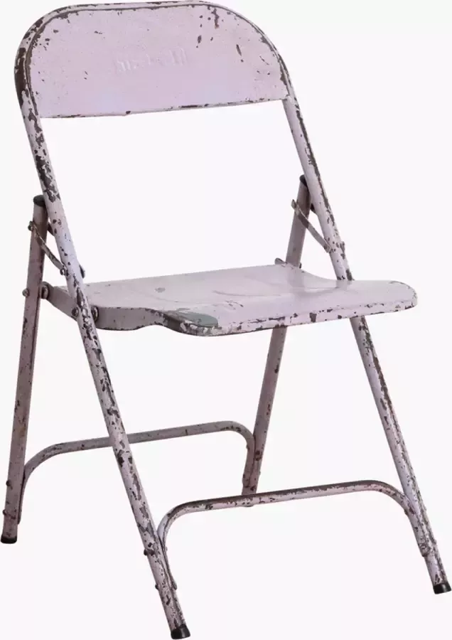 Raw Materials ijzeren stoel Lila 38x37x77 cm