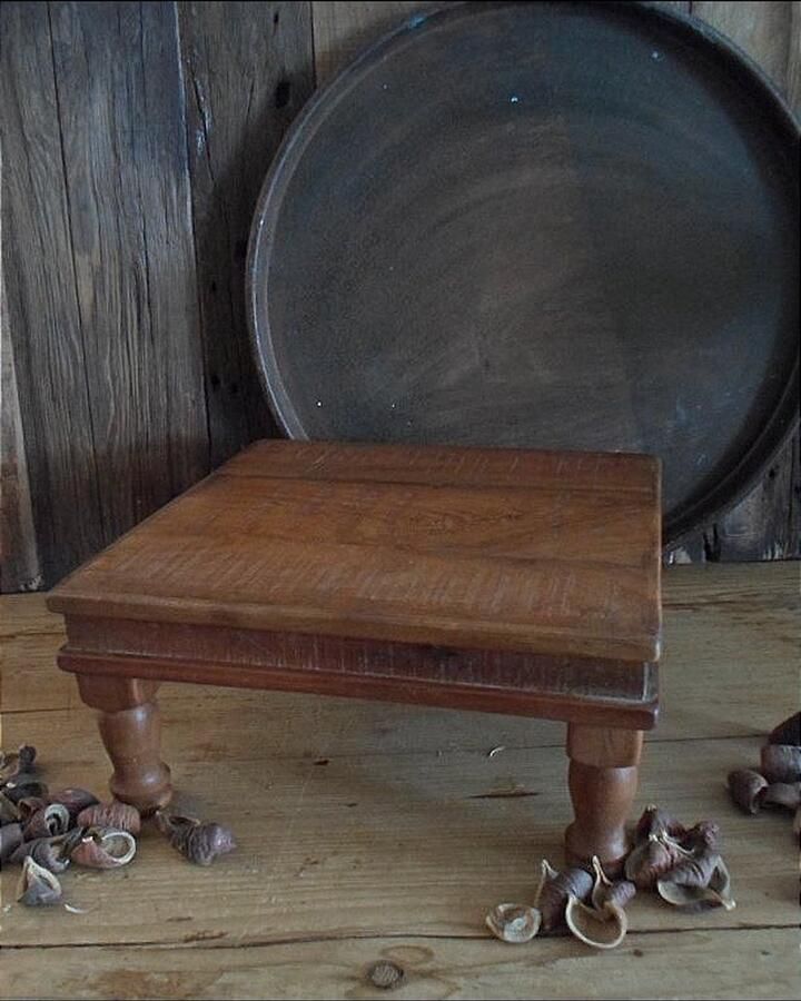 Raw Materials Authentiek bajot tafeltje pata tafeltje bijzet tafeltje 36 x 36 x 16 cm