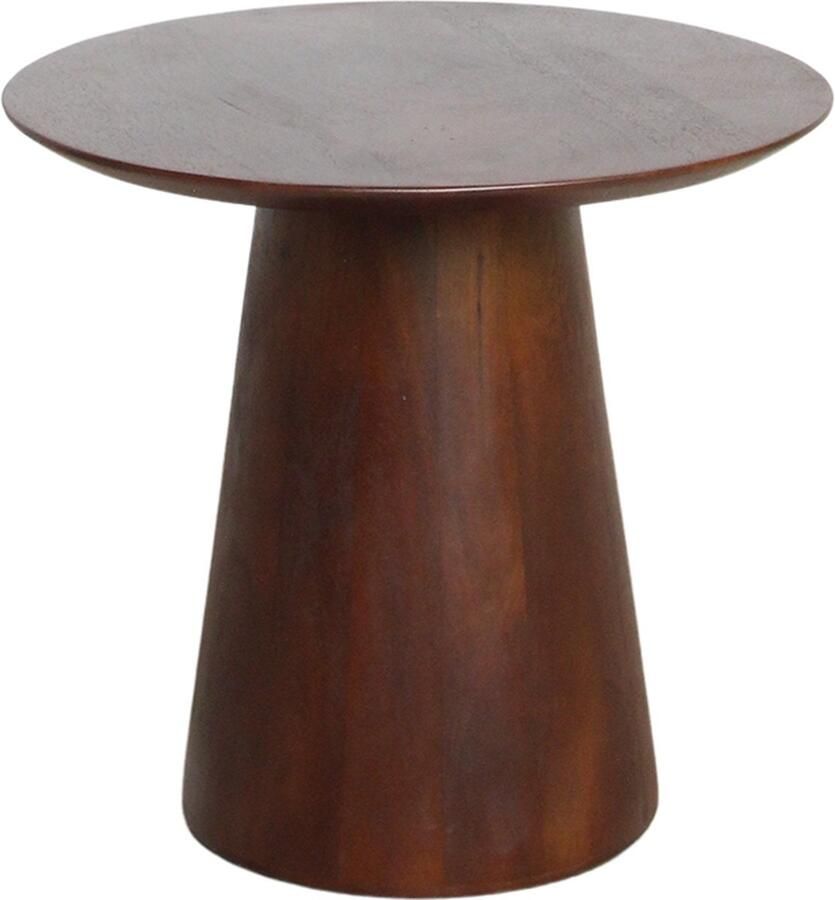 Raw Materials Bullnose bijzettafel Cone Donkerbruin 50 cm