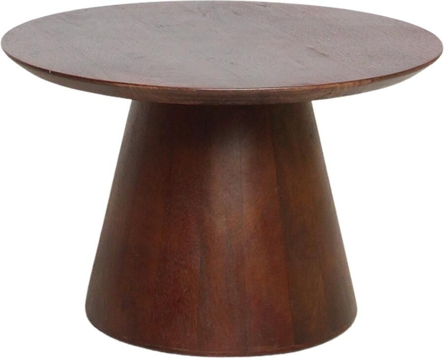 Raw Materials Bullnose bijzettafel Cone Donkerbruin 55 cm