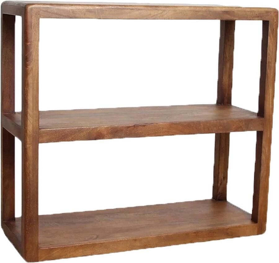 Raw Materials Bullnose Wandkast 3 planken Bruin