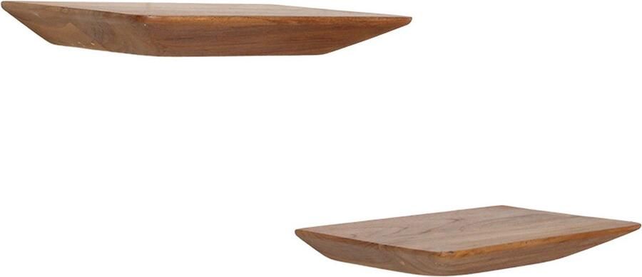 Raw Materials Craftsman Wandplanken Witte cederhout Set van 2 25 cm