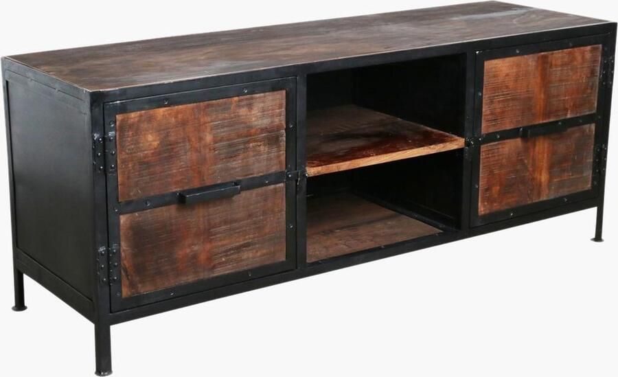 Raw Materials Factory TV kast 150x45x60 cm Gerecycled hout Metaal