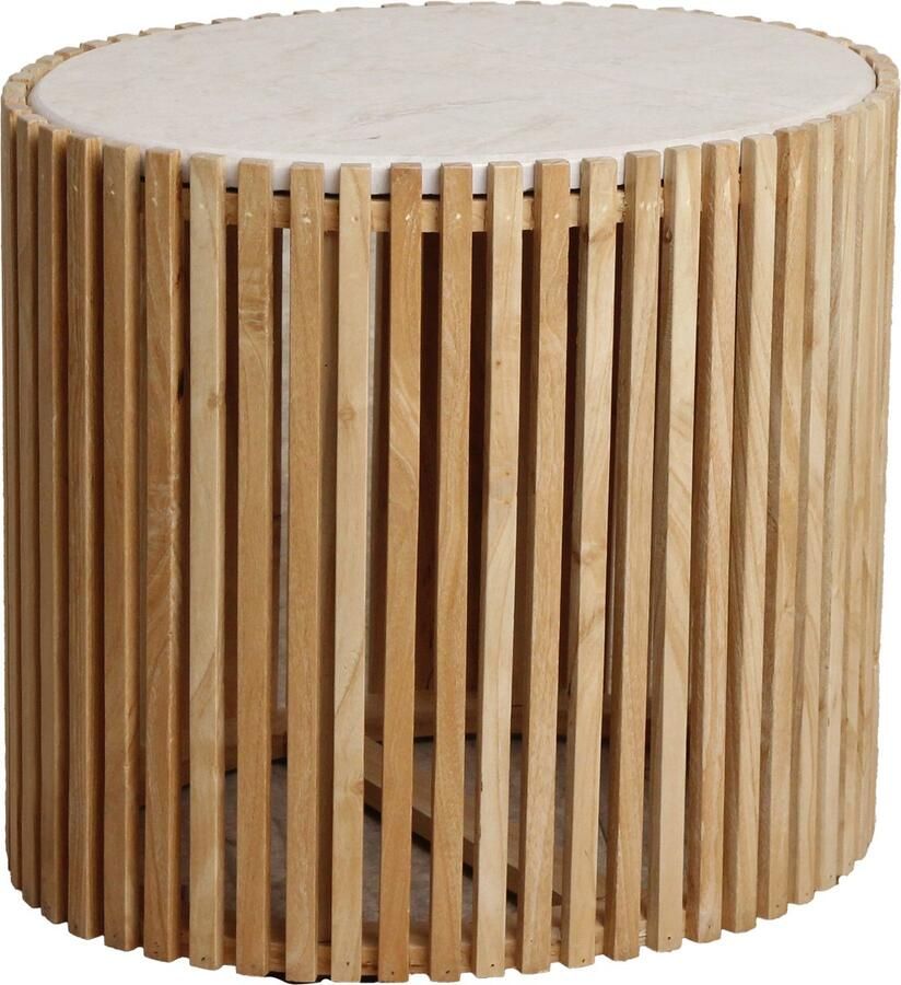 Raw Materials Infinity bijzettafel ovaal 52x42x45 cm