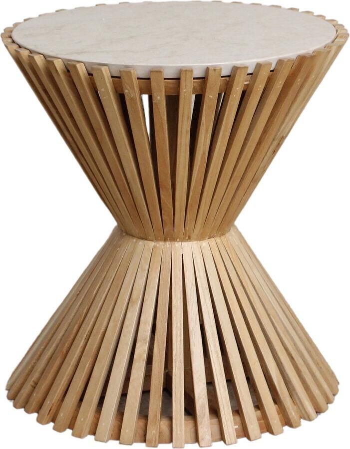 Raw Materials Infinity bijzettafel zandloper 46x46x50 cm