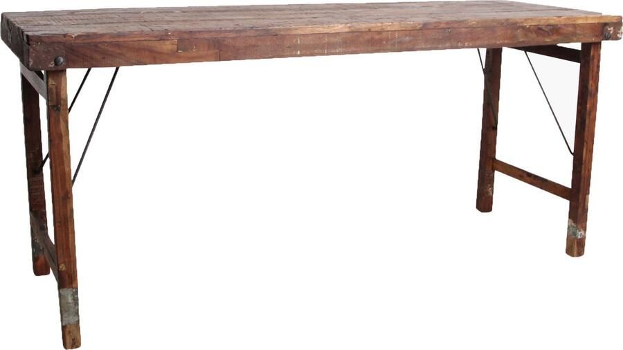 Raw Materials Inklapbare tafel Gerecycled hout 173 cm