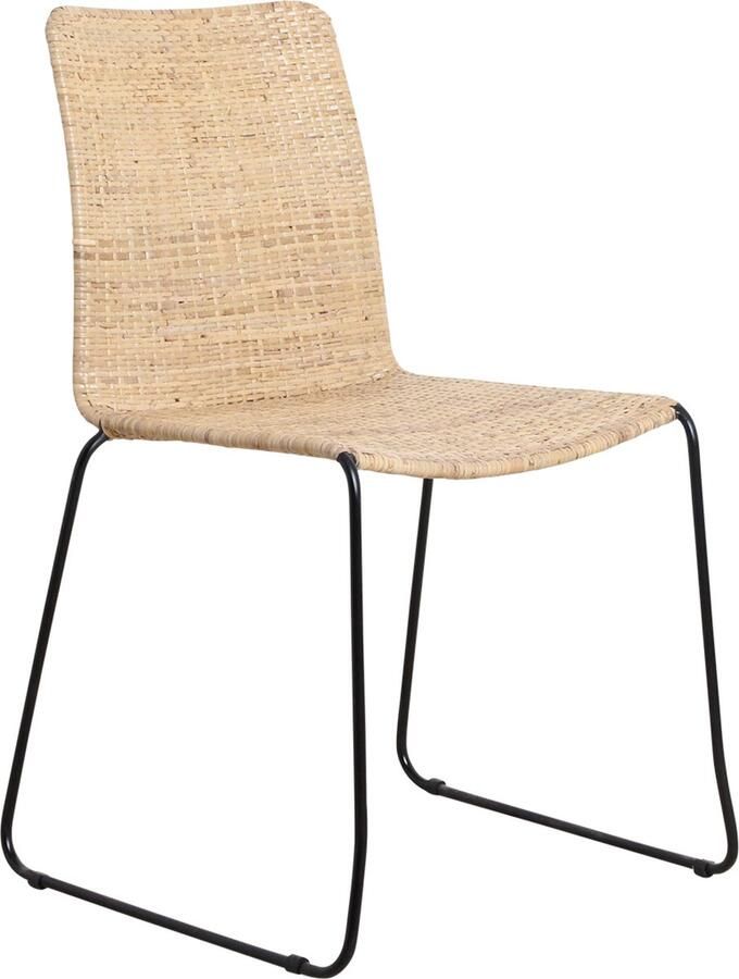 Raw Materials Jane eetkamerstoelen 45x40x87 cm Rotan Set van 2