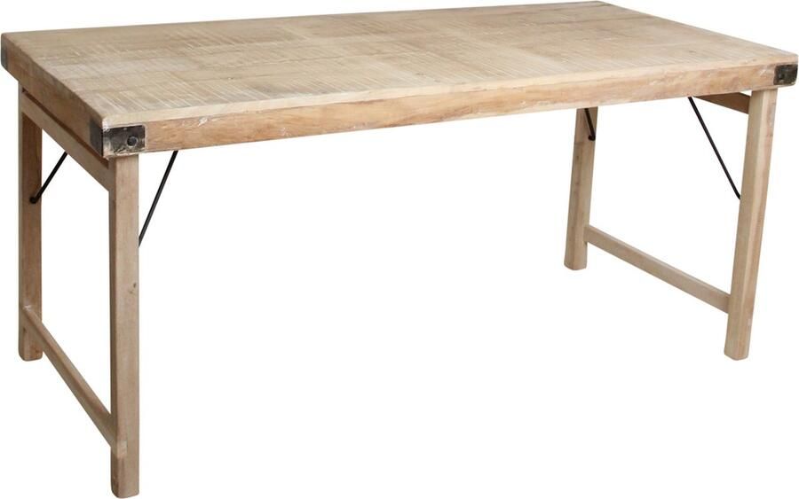 Raw Materials Limewash eettafel opklapbaar 165x75x76 cm