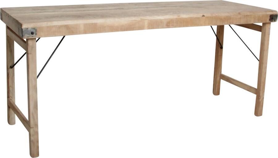 Raw Materials Limewash eettafel opklapbaar 172x60x76 cm