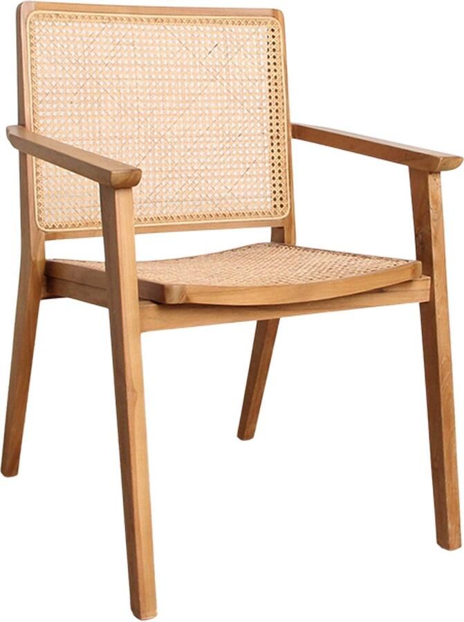 Raw Materials Nova Eetkamerstoel Rotan 58x63x84 cm set van 4