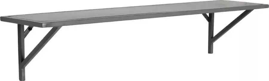 Raw Materials Wandplank Metaal Zilver- 80 cm