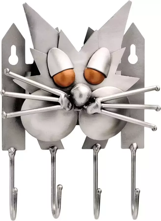 Rawa Geschenken Hinz & Kunst kapstok sleutelrek kat