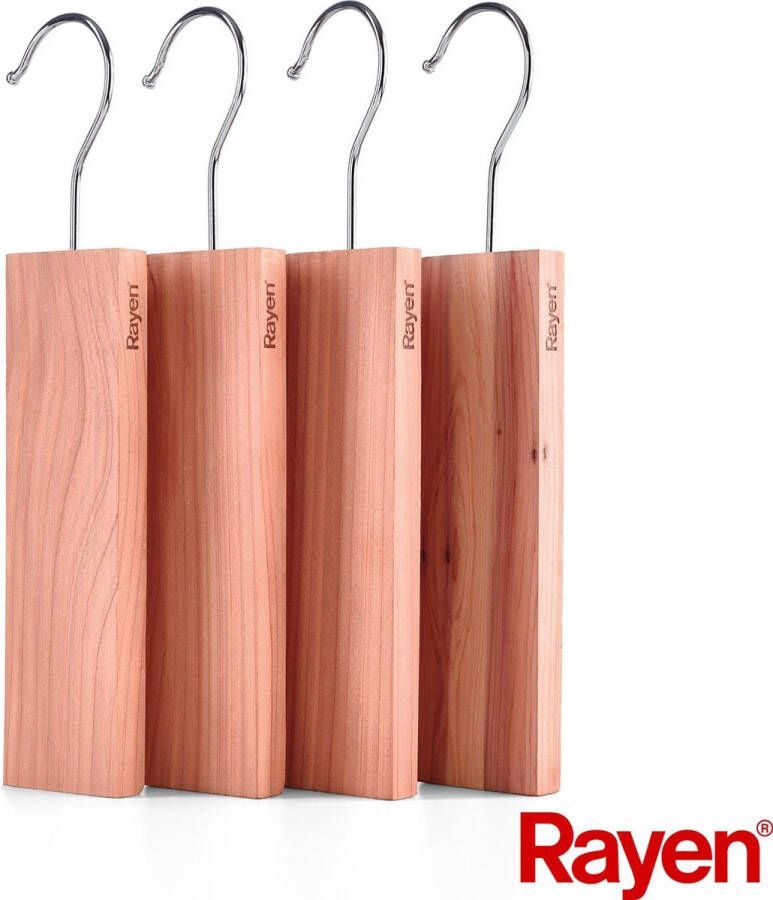 Rayen Cederhouten anti motten blokken – 4 stuks – voor in kledingkast