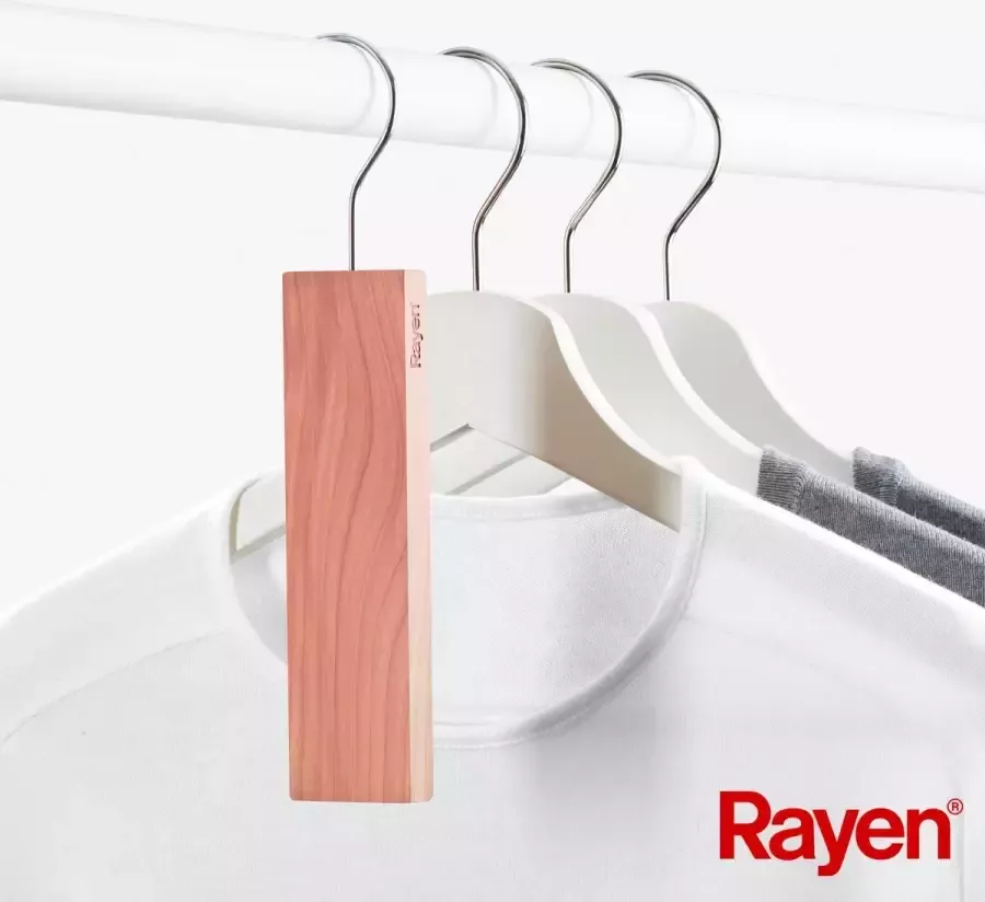 Rayen Cederhouten anti motten blokken – 4 stuks – voor in kledingkast