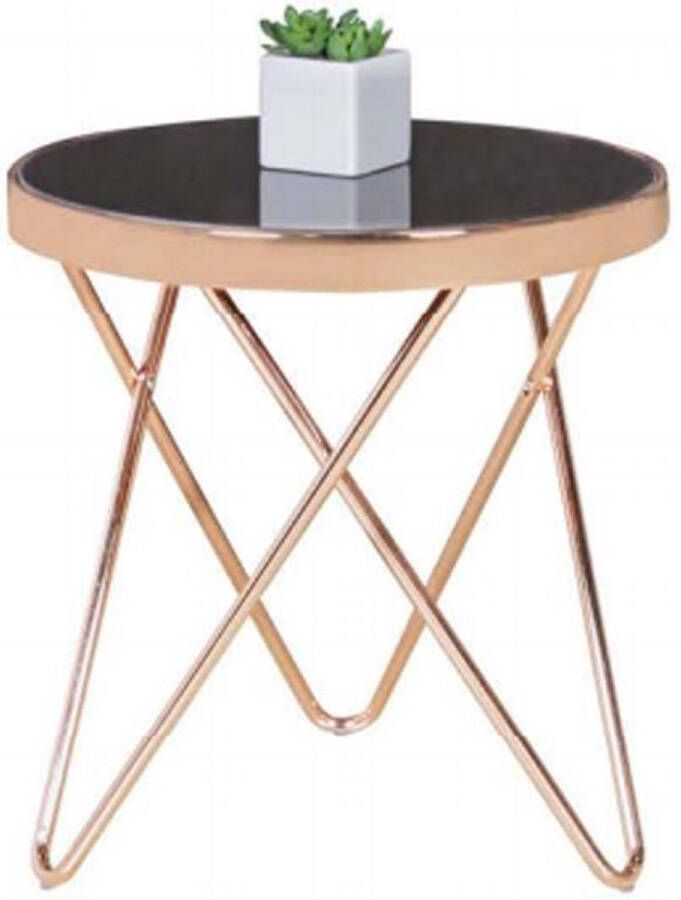 RC Meubels Bijzettafel Salontafel Design Rond Koper Ø 42 cm