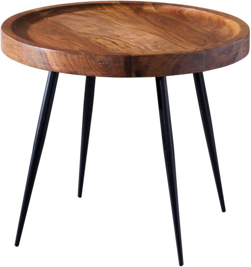 RC Meubels Bijzettafel Salontafel Industrieel Rond 46x40x46 cm