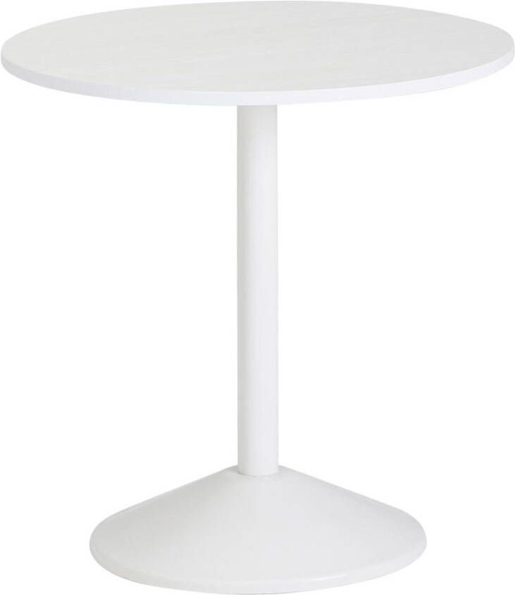 RC Meubels Bijzettafel Salontafel Rond Modern Hout Ø 48 cm