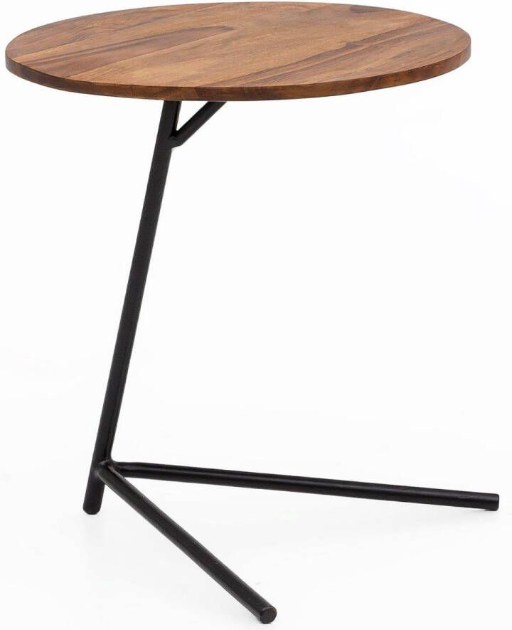 RC Meubels Bijzettafel Tafeltje Design Rond Hout Ø 40 cm