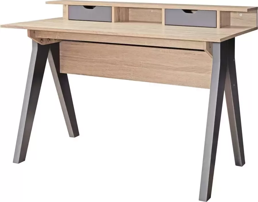 RC Meubels Bureau Bureautafel Lade Hout 120x59x87 cm