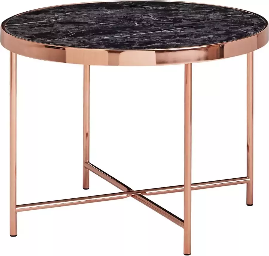 RC Meubels Salontafel Bijzettafel Design Rond Marmer Koper Ø 60 cm