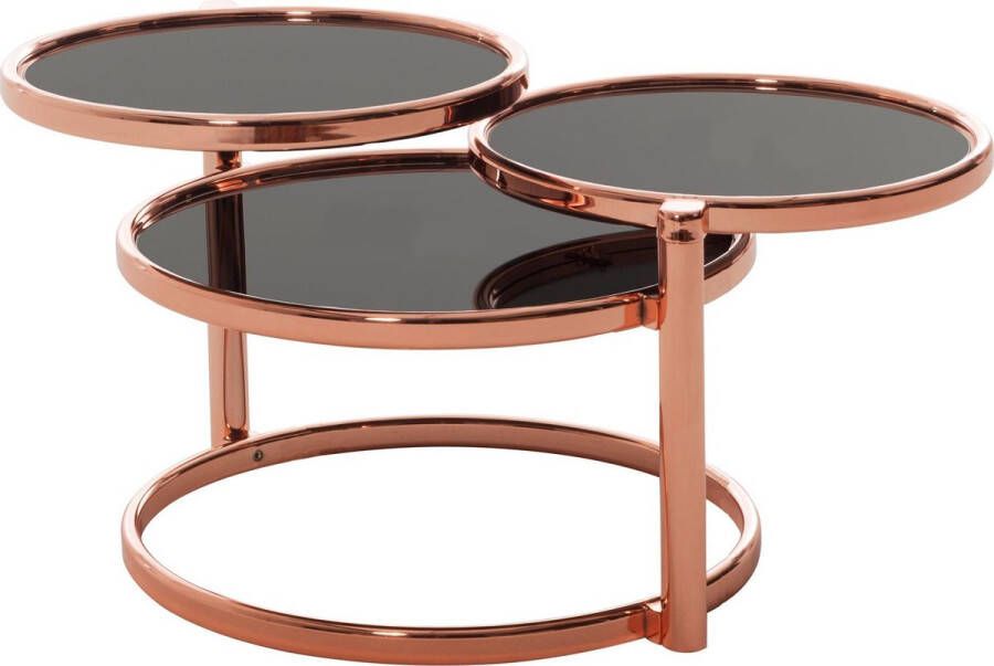 RC Meubels Salontafel Bijzettafel Rond Draaibaar Roségoud Ø 47 cm