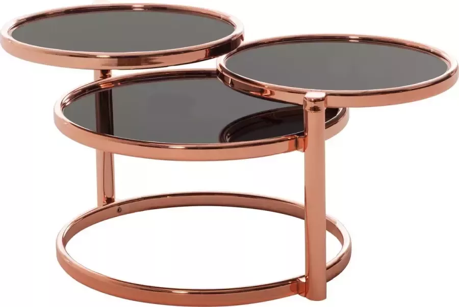 RC Meubels Salontafel Bijzettafel Rond Draaibaar Roségoud Ø 47 cm