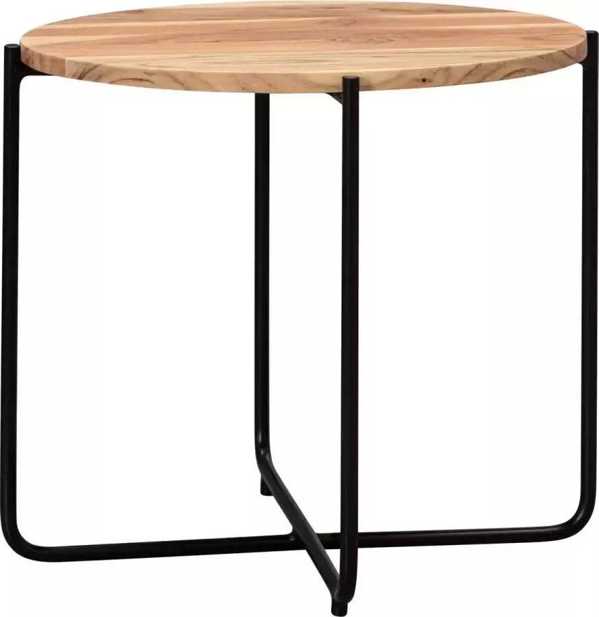 RC Meubels Salontafel Bijzettafel Rond Handgemaakt Hout Ø 43 cm