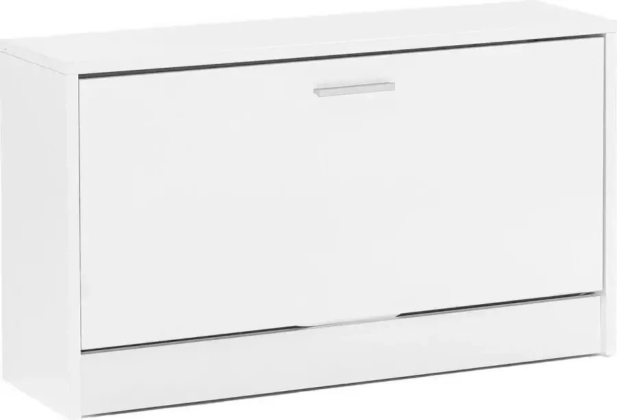 RC Meubels Schoenenbank Schoenenkast Klep 8 paar schoenen Hout Wit 80x24x47 cm