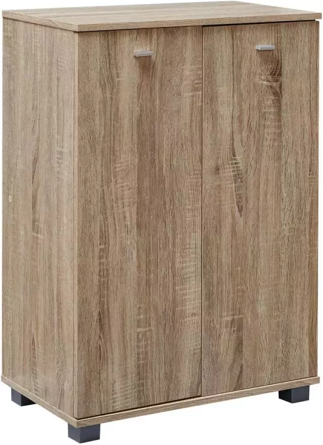 RC Meubels Schoenenkast Opbergkast 12 paar schoenen Hout Bruin 60x35x90 cm