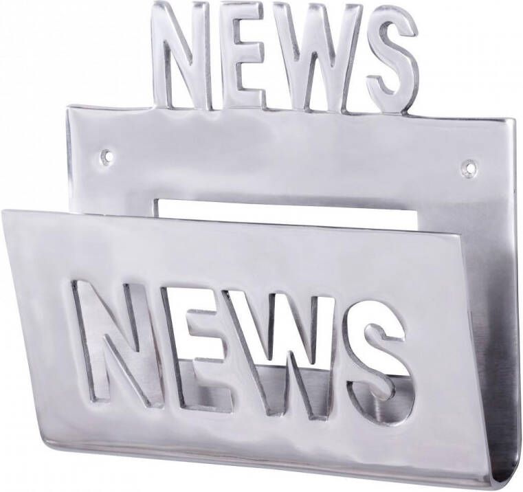 RC Meubels Wandrek Tijdschriftenhouder Design Handgemaakt Aluminium 30x7x27 cm