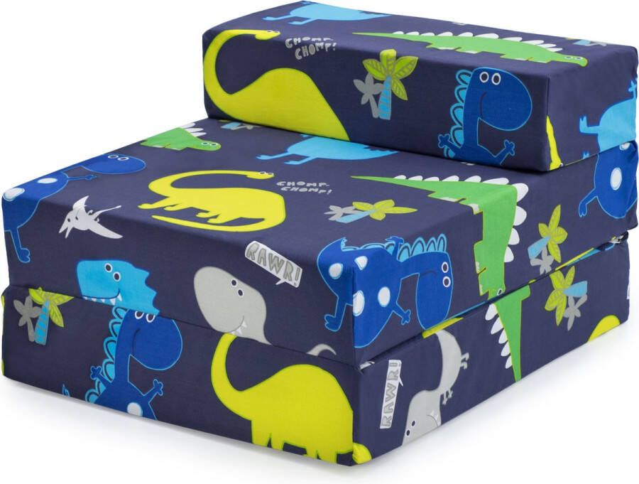 Ready Steady Bed Kids Opvouwbare Slaapbank Waterbestendige Kinderen Opklapbare Stoel voor één Persoon Comfortabel Peutermeubilair voor Woonkamer Speelkamer Slaapkamer Duurzaam en Gemakkelijk Schoon te Maken