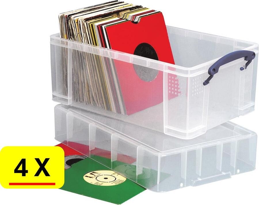 Really Useful Box 9 Liter XL Transparant 4 stuks