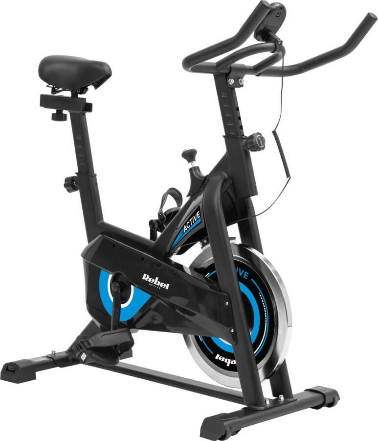 Rebel Active Spinningfiets Hometrainer met Hartslagsensor Fitness Fiets Indoor Cycle