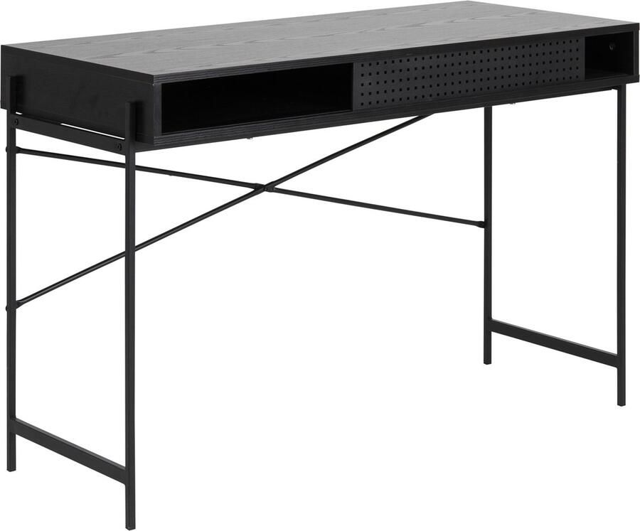 Rebellenclub Aarhus Bureau 110 x 50 cm Zwart met Lade