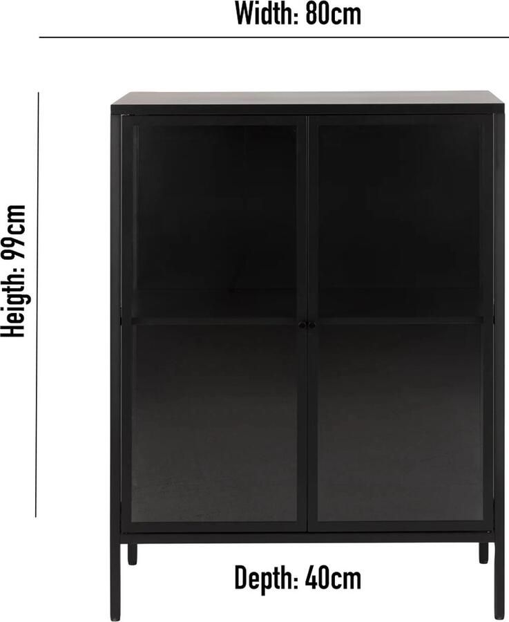 Rebellenclub Aarhus Lage Vitrinekast Glazen Deuren Kast