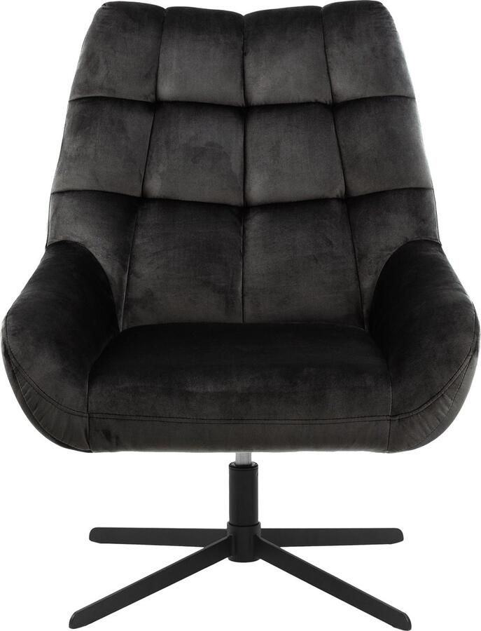 Rebellenclub Brylle Fauteuil Fluweel Bruingrijs