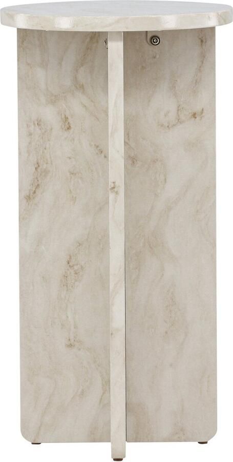 Rebellenclub Kuopio Bijzettafel ø40 cm Marmer Look