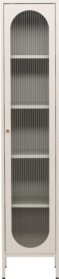 Rebellenclub Makani Vitrinekast 180x37cm Greige