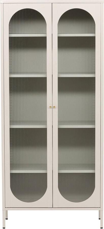 Rebellenclub Makani Vitrinekast 180x80cm Greige