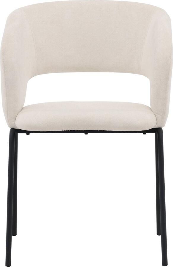 Rebellenclub Rongo Eetkamerstoel Set van 2 Wit linnen